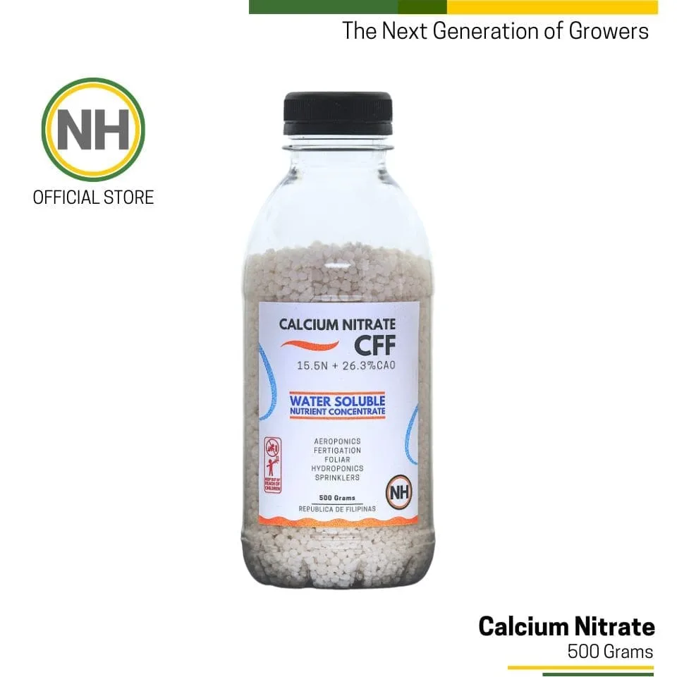 Calcium Nitrate Water Soluble Fertilizer (no oil, no wax coating) from NutriHydro